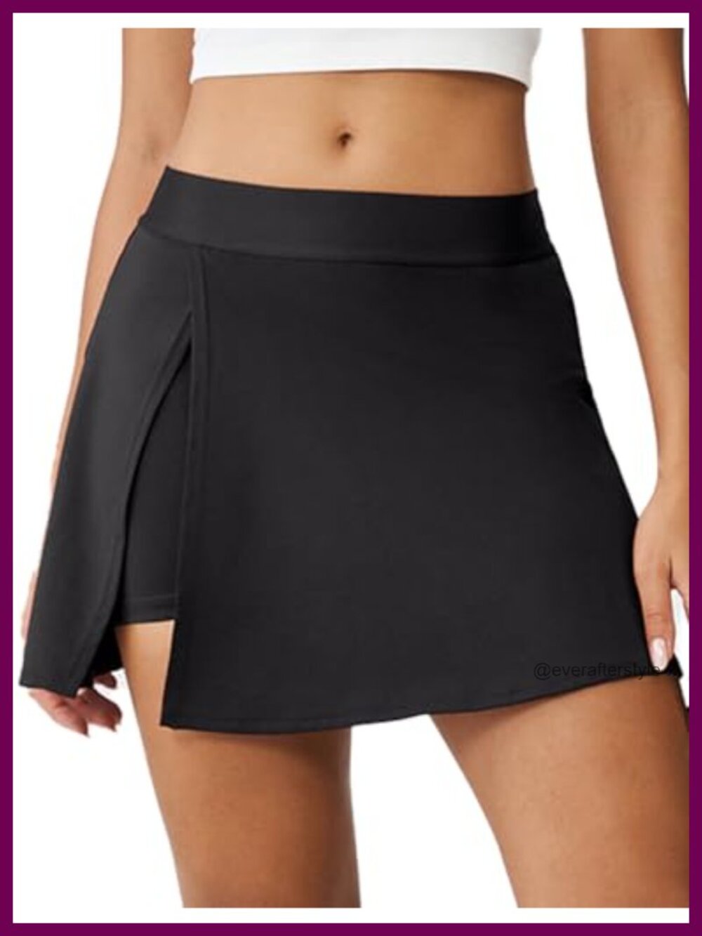 K-Swiss Sweat Wicking Athletic Skort Side Slit Golf Tennis Pickleball